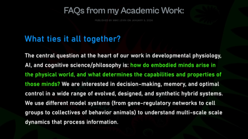 What ties it all together ...